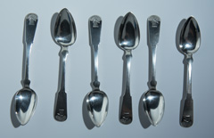 Sterling silver set of 6 spoons